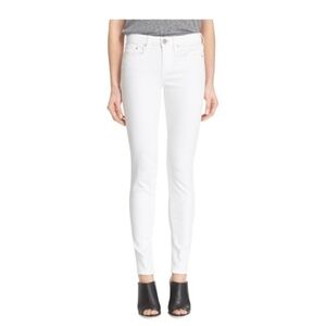 Vince. White Skinny Jeans Zip Fly